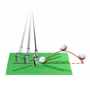 골프 트레이닝 매트 스윙 가이드라인 연습 스윙채 장타 연습용 인공 잔디 장비 용품