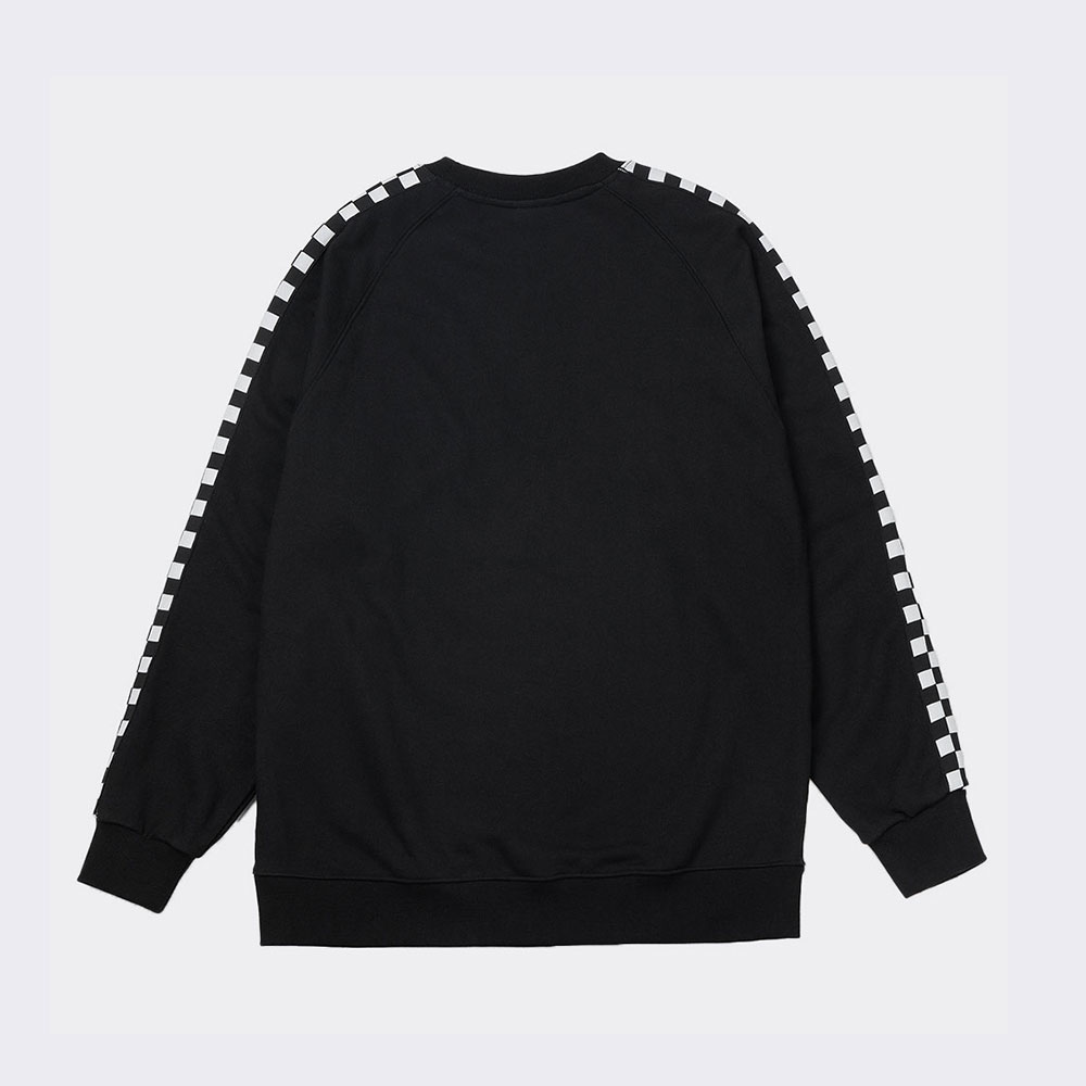 Checkerline Raglan Sweatshirt (Black)
