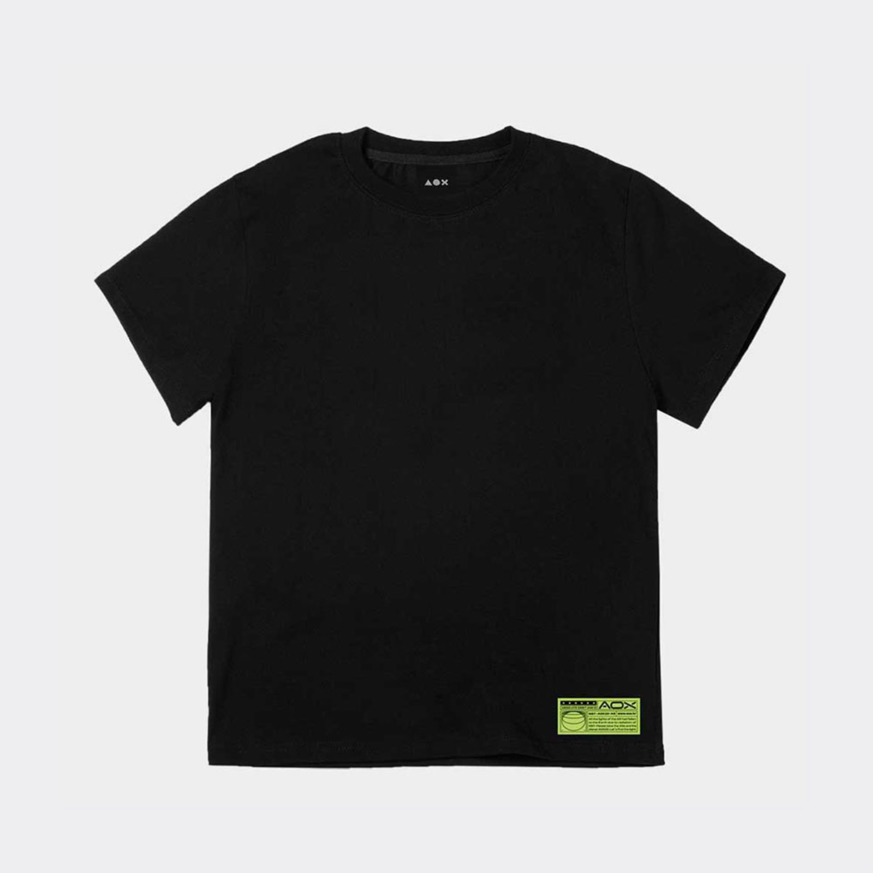 AOX Green Point Short Sleeve T-shirts (Black)