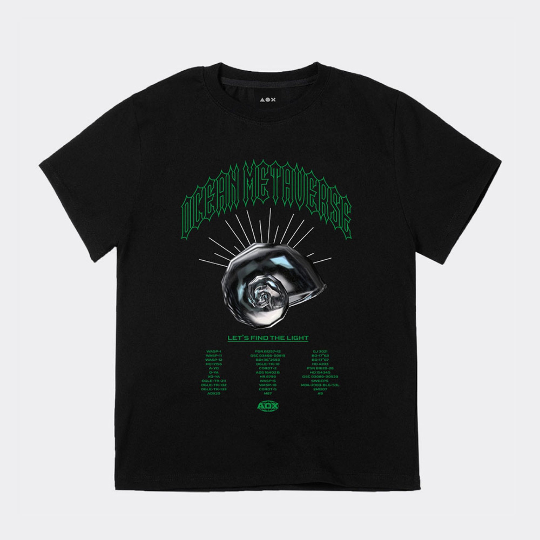 Ammonite Short Sleeve T-shirts (Black)