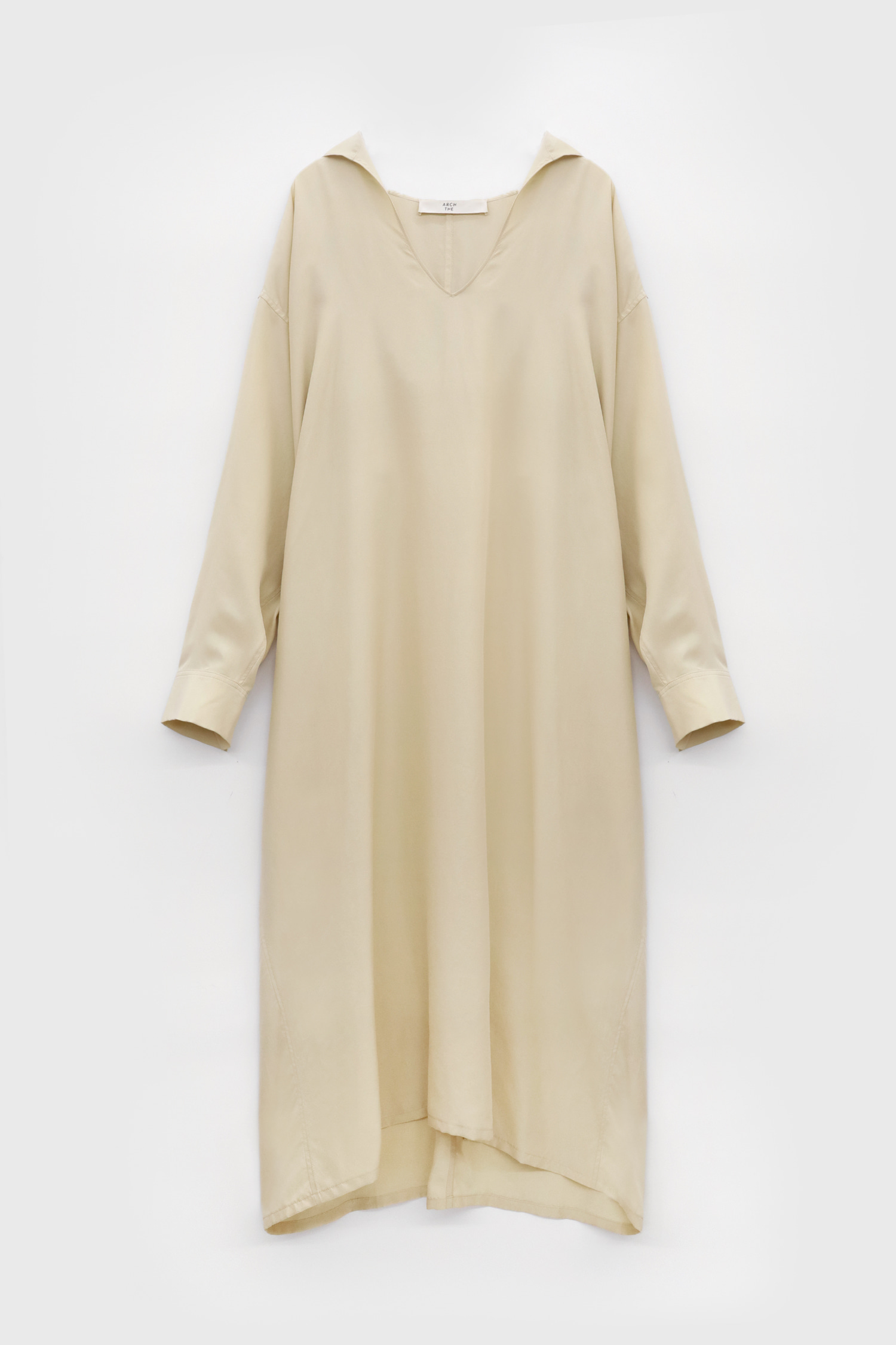 Hooded Long Silk Dress