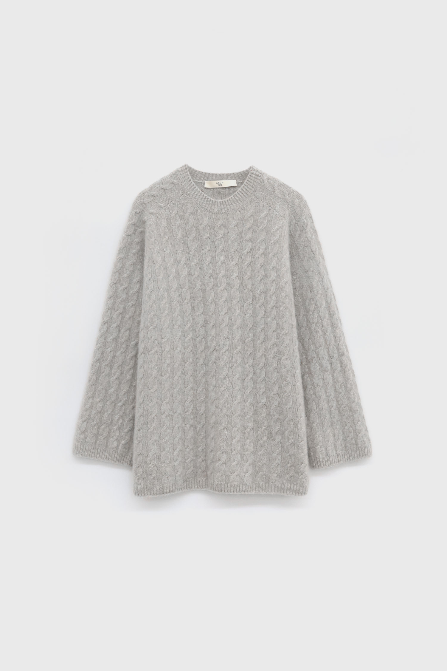 Cashemre Wide Cable Pullover