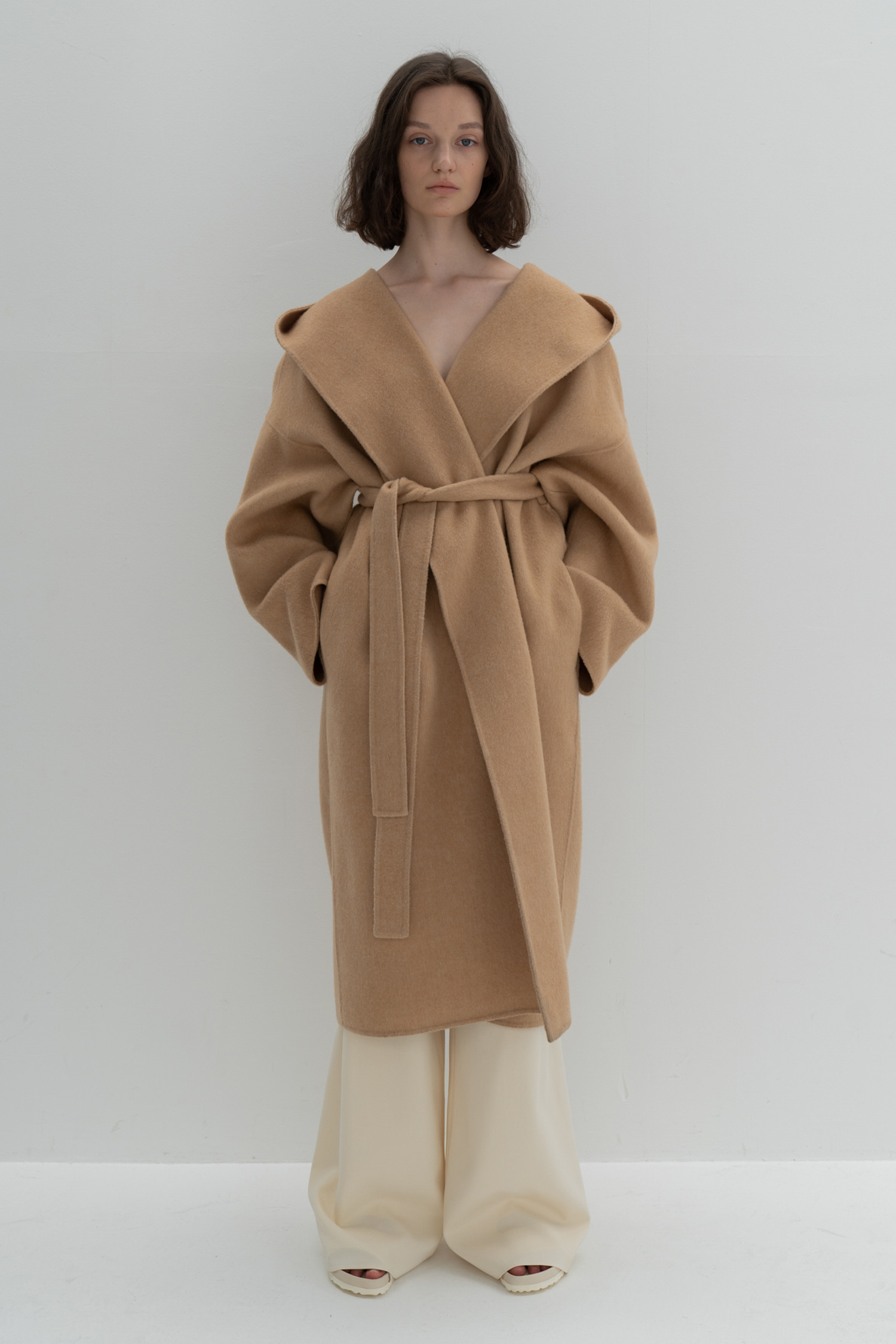 Wool Hooded Coat