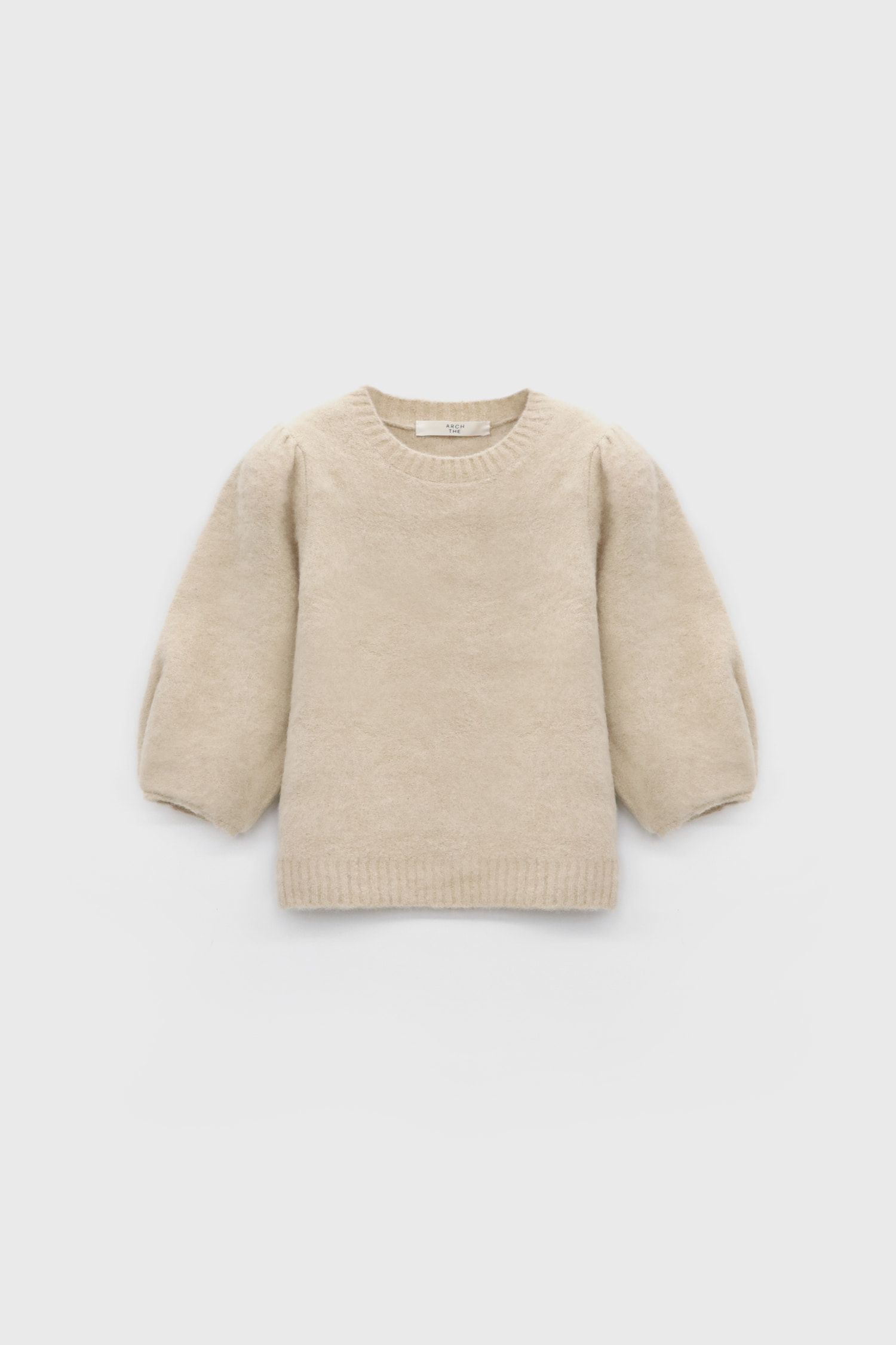 Crew Neck Alpaca Sweater