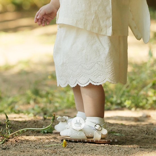 [2차제작] 아장아장 멍뭉이랑 산책하는 길 - natural pure baby cotton bloomer skirt