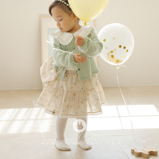 [4차제작] 아장아장 작은 발걸음이 귀여운 쪼꼬미 :) - organic style flower baby cotton bloomer skirt