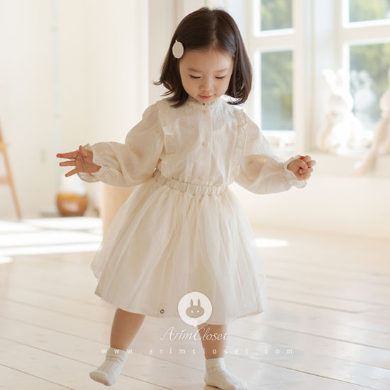 [4차제작] 여느때와 같은 날들, 너는 오늘도 눈부셔 :) - cream color so lovely baby cotton blouse