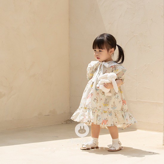 귀여운 토끼들이랑 보내는 즐거운 여름날 :) - so cute bunny family lace point baby summer dress