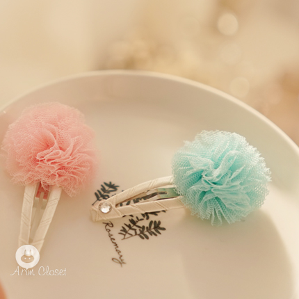 [4차제작]쪼꼬미 손에 작은 솜사탕 - mint &amp; pitch cotton candy baby pin