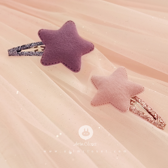 [28차제작]포근한게 우리랑 닮았어 :) - pink or violet star pin