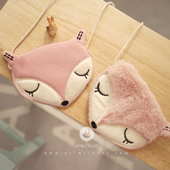 [3차입고] 마음이 따스한 여우한마리 : 쪼꼬미 가방 - pink fox baby bag