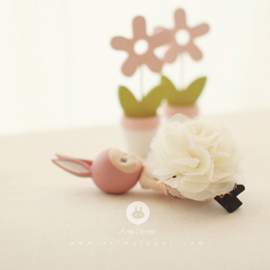 [9차제작] 로맨틱한 시간, 집게핀 - flower baby pin