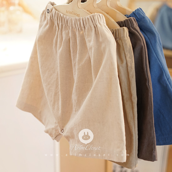 [Sale] 요 귀여운 쪼꼬미 잡아라 ! - 4 colors cotton linen baby cute pants