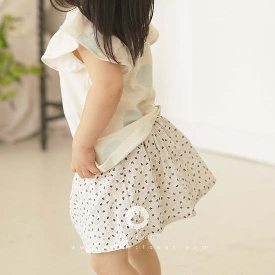 [3차제작] 귀여운 너에게 받은 안개 꽃다발 - cotton baby flower bloomer skirt