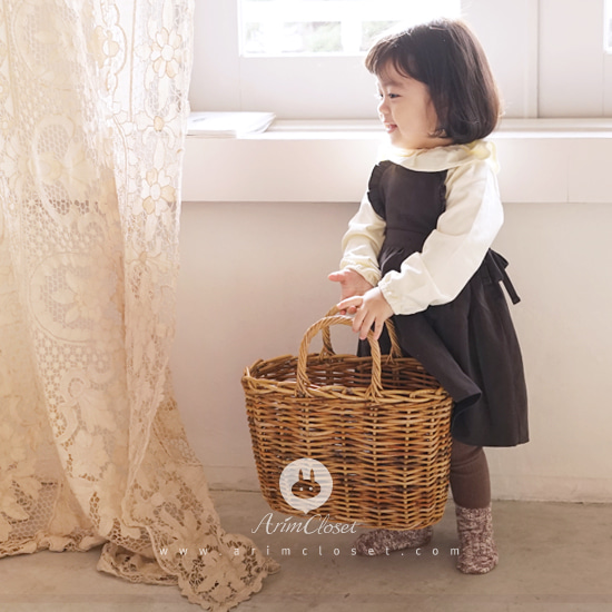 [5차제작] 요리조리 봐도 이쁜 그녀란, :) - dark gray cotton cute baby overall dress