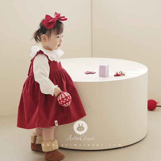 [15차제작] 그녀의 동화속 이야기 :) -  corduroy red baby dress