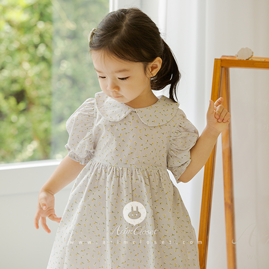 [3차제작] 쪼꼬미 마음이 귀여워서 지나던 바람도 생긋~ - lovely light blue lace ribbon cotton baby dress