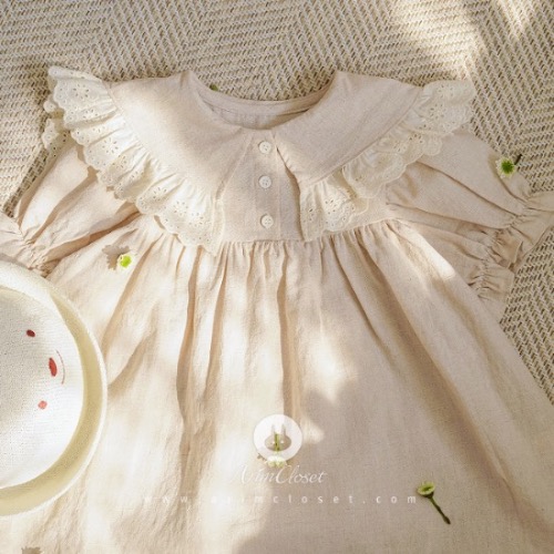 행복한 날에는 늘 너가 함께해 :) - lovely lace kara linen cotton baby dress