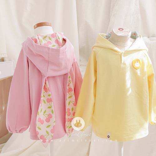 [2차제작중] 봄이 되면 우리 아가 토끼를 만나게 될 테죠 - yellow, pink cute bunny cotton baby hood