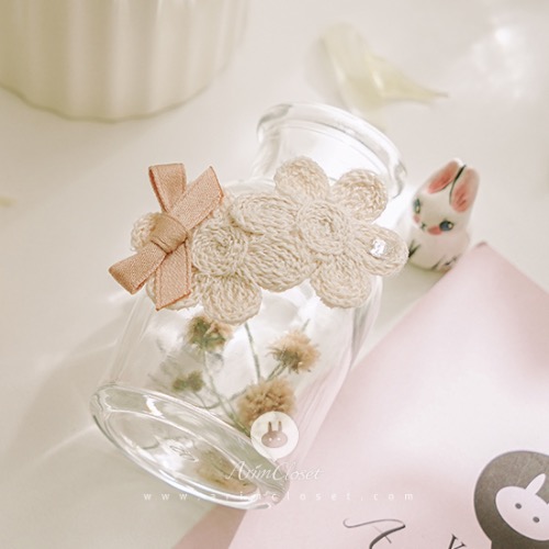 [25차제작] 청순한 오늘- baby nonslip cotton flower pin