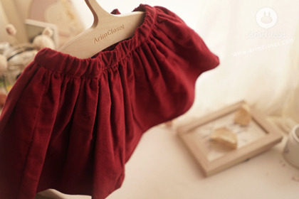 [5차제작] 깜찍한 그녀에게 반해버린 시간 - corduroy red color ribbon baby skirt