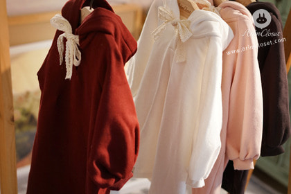 [Sale] [4차제작] 청순열매 먹은 토끼같은 그녀 :) - 4colors bunny cotton baby hood dress