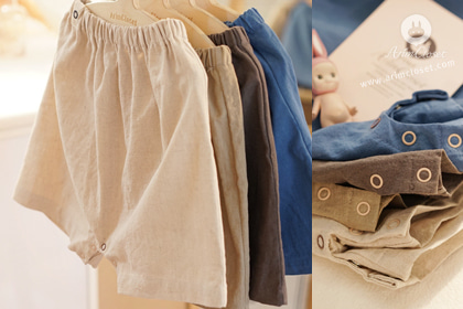 [Sale] 요 귀여운 쪼꼬미 잡아라 ! - 4 colors cotton linen baby cute pants