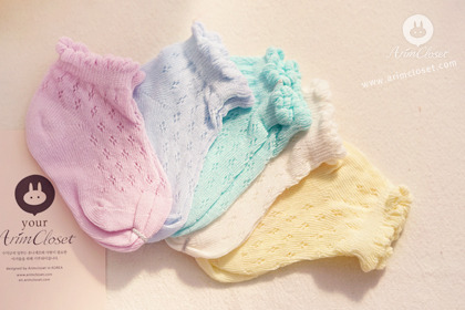여름에도 작은발 깜찍하게  - 5color baby socks (1ea)