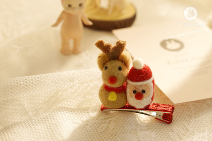 [4차입고] 루돌프랑 산타랑 쪼꼬미랑 - santa &amp; rudolph hair pin