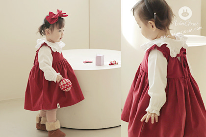 [15차제작] 그녀의 동화속 이야기 :) -  corduroy red baby dress