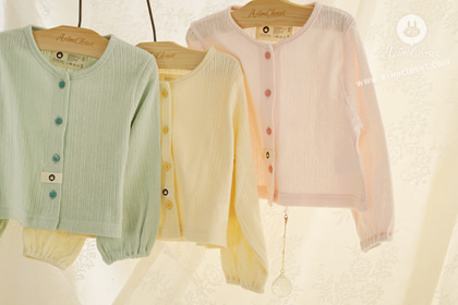 [4차제작] 설레이는 봄날의 나들이 :) - mint, yellow, pink baby cotton cardigan