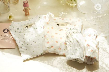 [2차제작] 쪼꼬미는 달라~귀욤 실내복, 여름이야기 - small flower baby cotton 2color summer homewear set