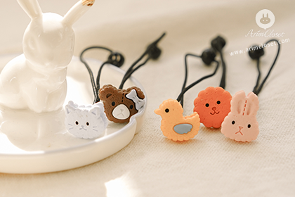 [2차입고] 귀여운 동물들의 나들이~ - cat, bear, cookie, bunny, doc cute chou chou (3ea 1set)