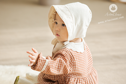 [2차제작] 매력있는 그녀의 보넷 :) - natural style cotton baby bonnet
