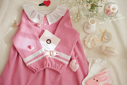 귀여운 쪼꼬미는 지금 핑크색이 좋을 나이 &gt;.&lt; -lace point cute and lovely pink cotton baby dress