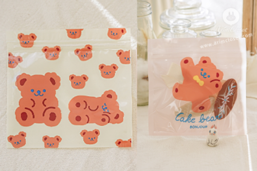 [2차입고] 쪼꼬미는 소지품도 귀여운 곳에 담아요 - bear cute vinyl pouch (1ea)