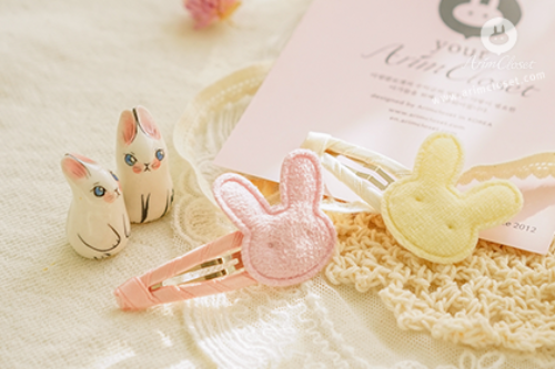 [4차제작]귀여운 토끼들아 까꿍 ? - yellow or pink bunny baby pin