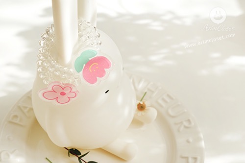 귀여운 튤립 한송이와 꽃 한송이 - cute flower spring chou chou (1ea)