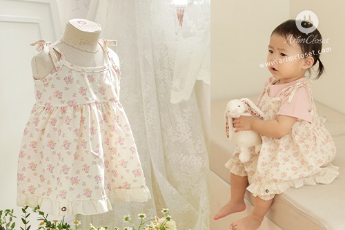 작고 어여쁜 꽃들로 만든 옷이래요 :) - lovely pink flower lace point cotton cute baby blouse
