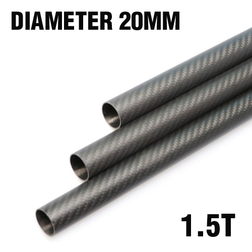 Carbon Fiber Pipe (Dia. 20mm / Inner Dia. 17mm)