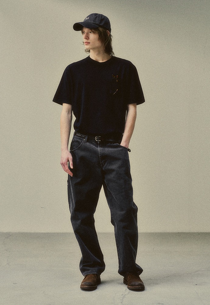 (Pre-Fall Release) Washed Carpenter Pants_ Faded Black