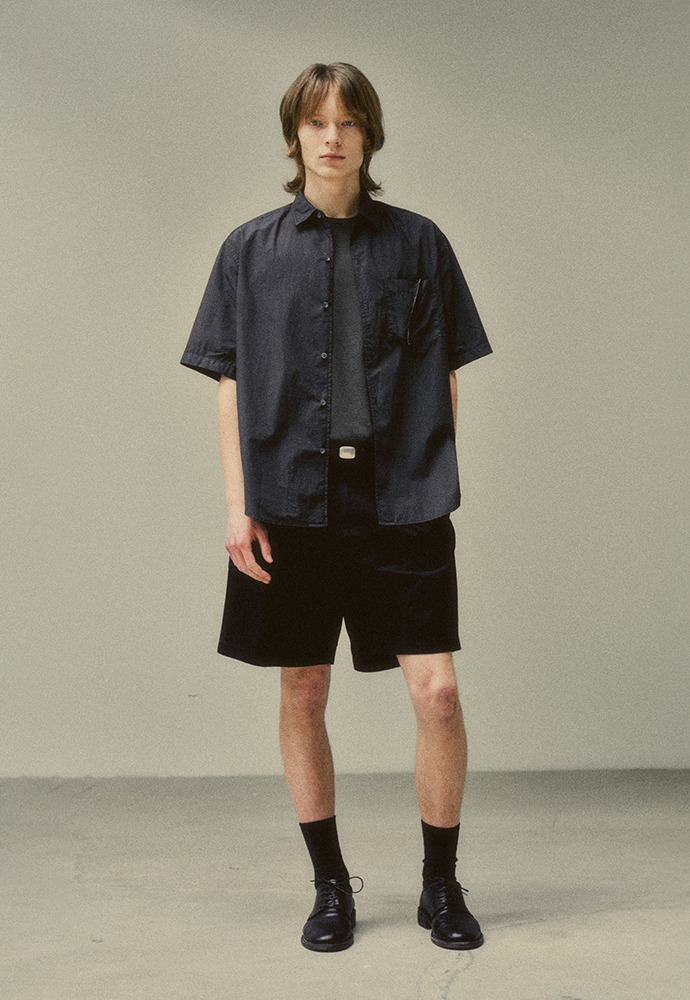 (May Release) Washed Chino Shorts_ Faded Black