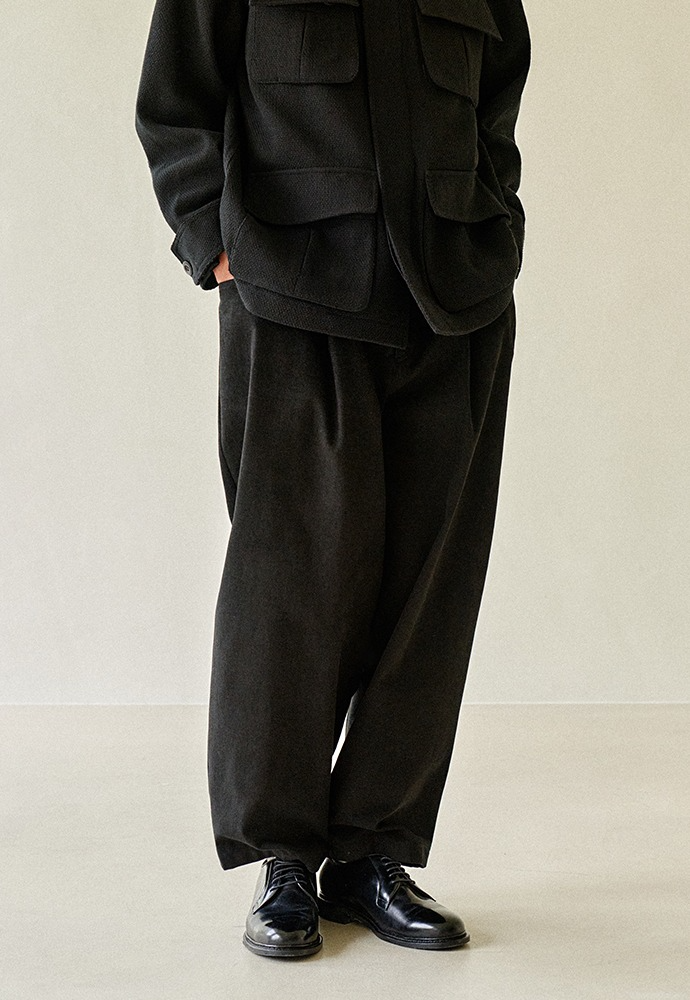 Structured Wide Pants_ Black