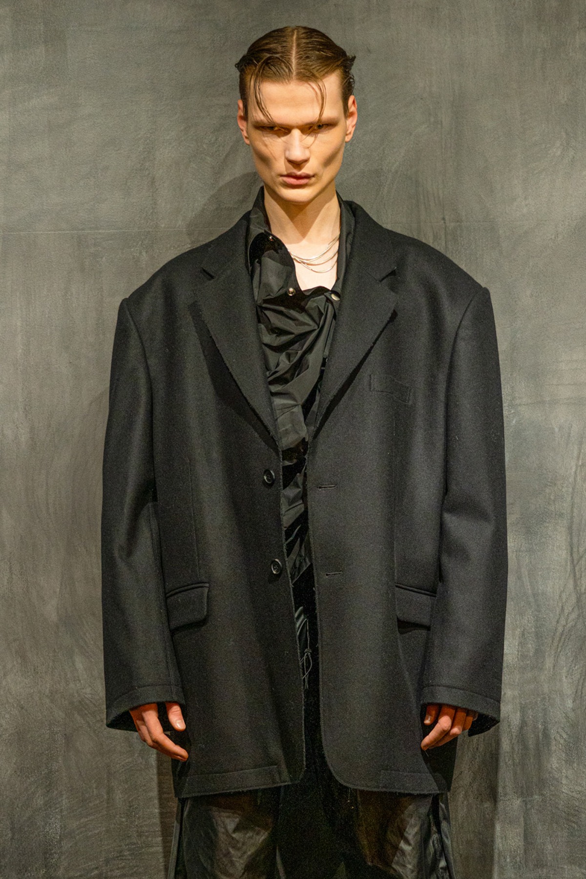 Oversized Raw Cut Tailored Jacket NF