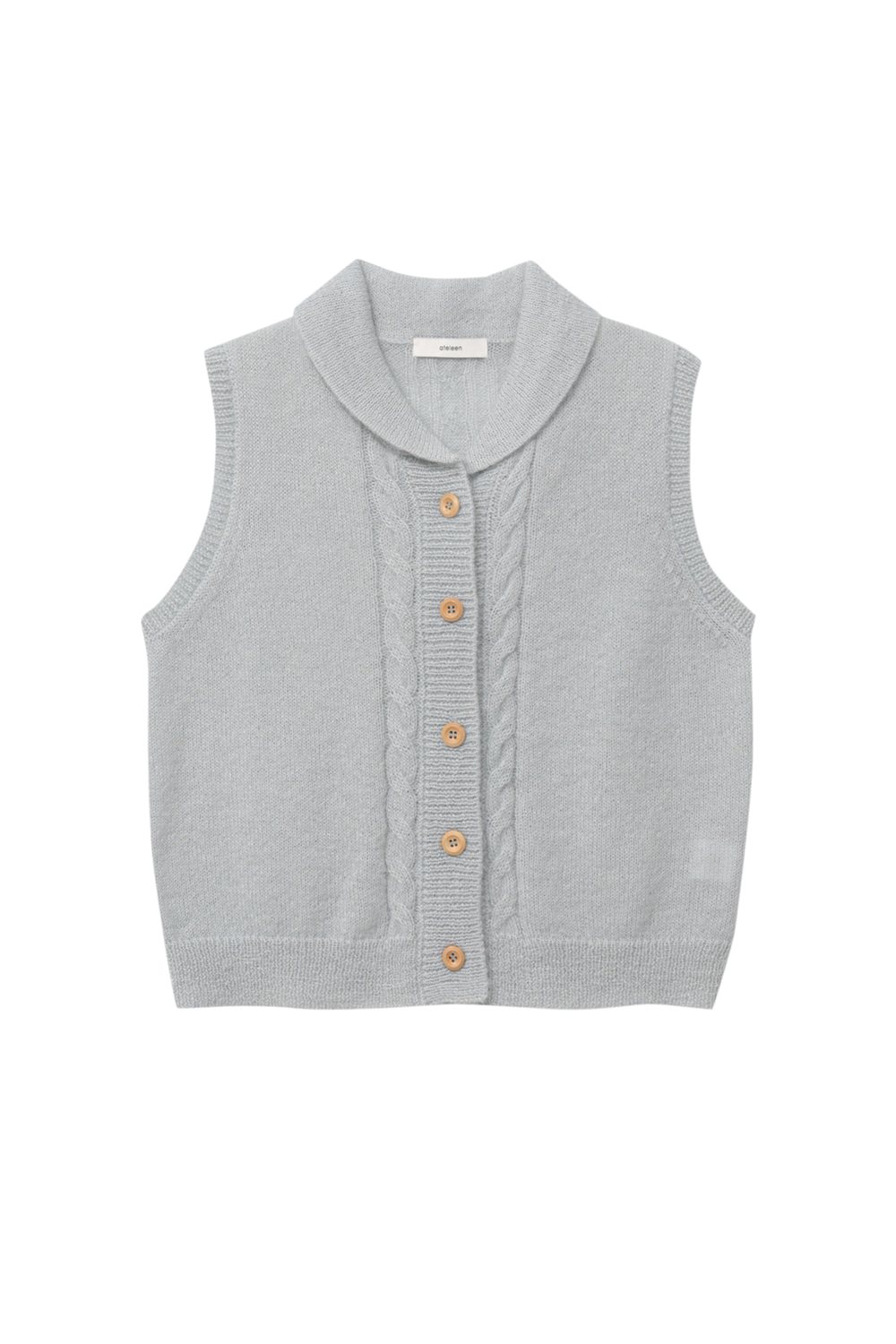 Shawl Collar Summer Vest (Gray)