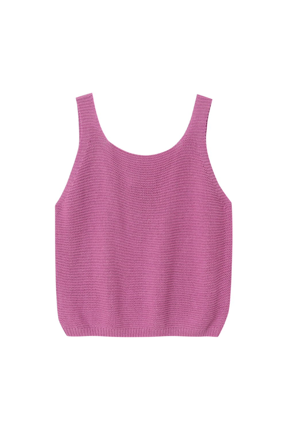 Knitted Layered Vest (Pink)