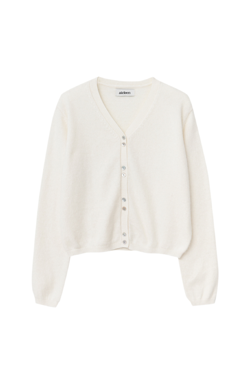Double Button Knit Cardigan (Ivory)