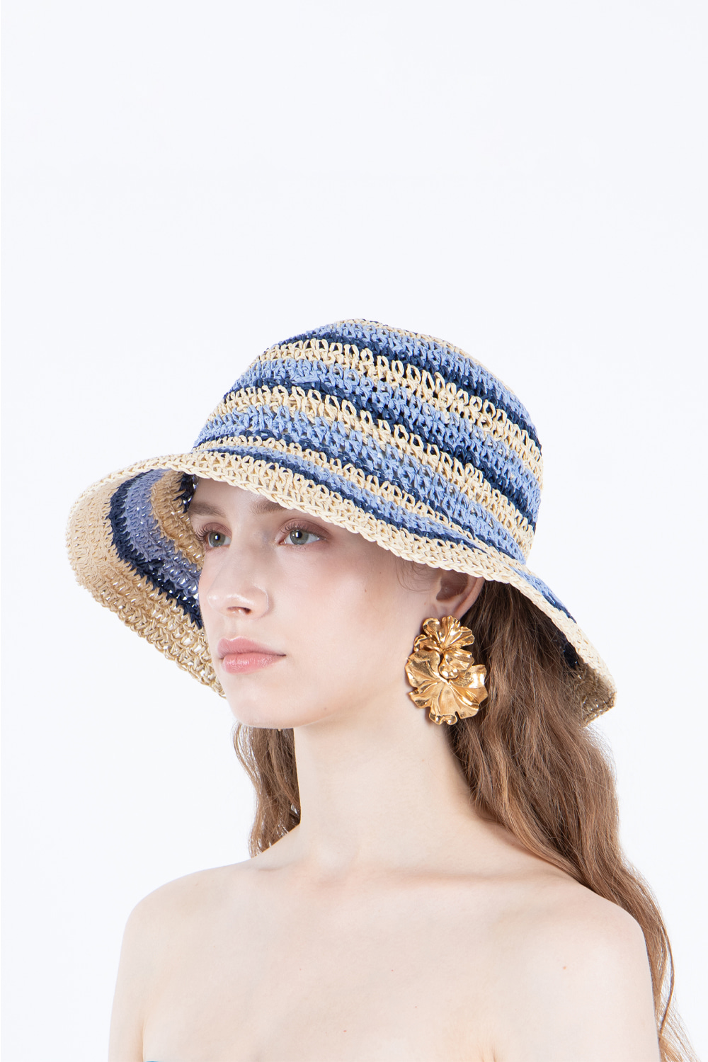 Aden Boater Hat (Blue)