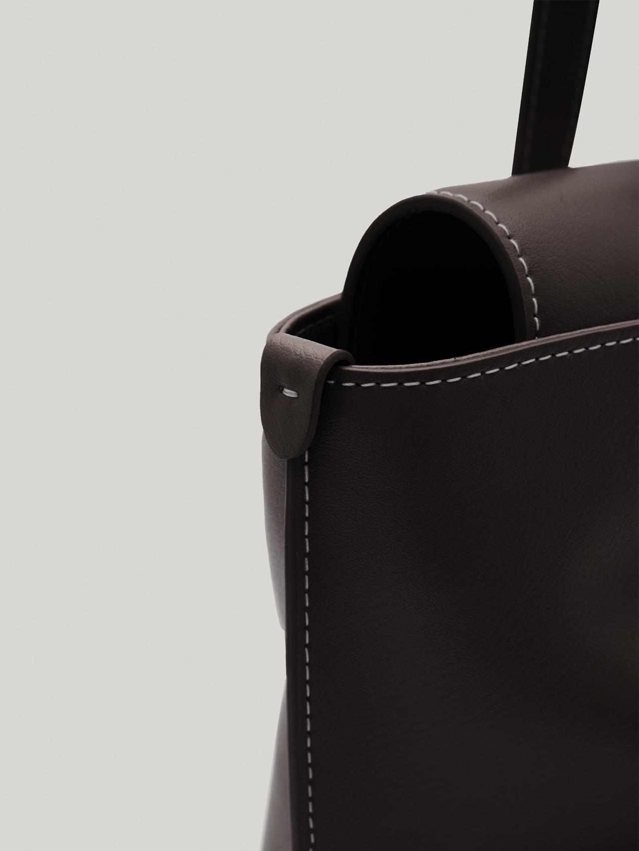 ショルダーバッグ・ポシェット PANIER FLAP BAG (ORGAN BROWN) Atelier de LUMEN
