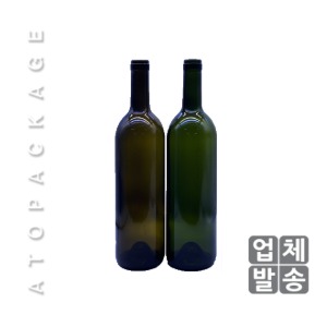 갈색유리 와인병_750ml 코르크마개 (1box-24개)